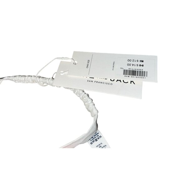 Janie & Jack Coral Orange Pink Elastic Cloth Baby Headband One Size Baby Girl - Picture 5 of 5